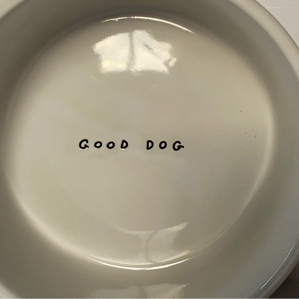 Dog Bowl Stoneware Ceramic 6